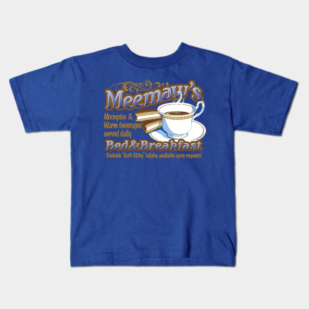 Meemaw's B&B Kids T-Shirt by GradyGraphics